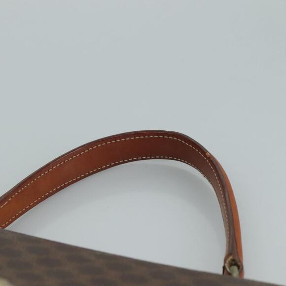 CELINE Macadam Canvas Hand Bag Pvc Leather Brown - Picture 8 of 12